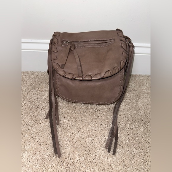 Genuine Leather Saddle Bag with Fringe Detail By Joe's - Picture 10 of 14